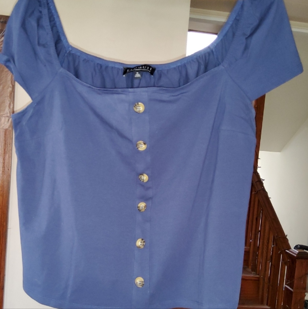 **2/$15** NWOT Blue Eloquii top, size 16